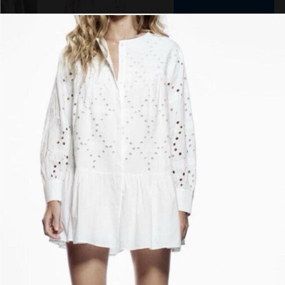 White mini dress